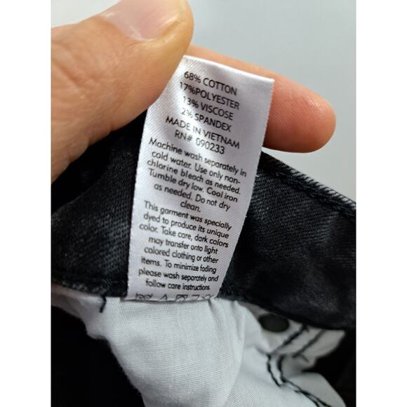 Pacsun Stacked Skinny Jeans Men's Size 33x32 Active Stretch Black Denim - Picture 5 of 6